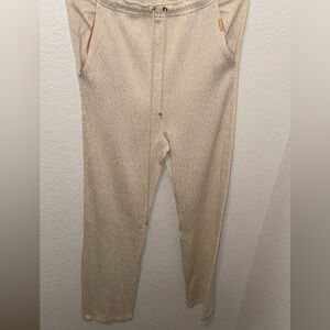 St. John Sport by Marie Gray Beige Knit Joggers